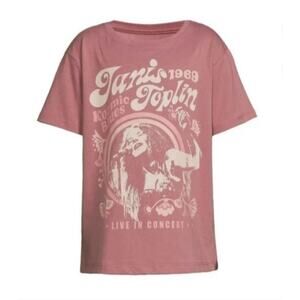 Janis Joplin Kozmic Blues 1969 Live Concern Graphic T-Shirt Youth Size: L(10-12)